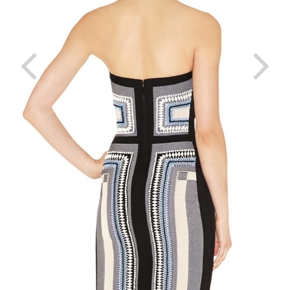 Herve Leger  beaded cocktail dress - Picture 3 of 8